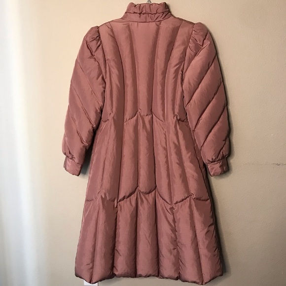 Full Length Down Puffer Coat Sz L - Picture 6 of 12